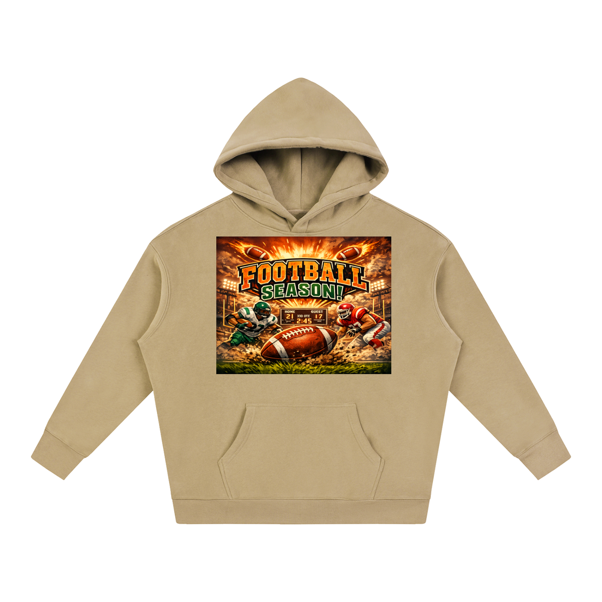Game Day Oversize Fleeced Hoodie