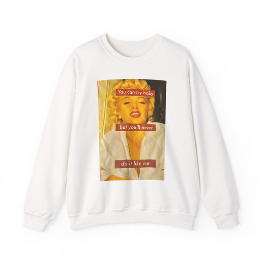 Marilyn Monroe Quote Crewneck Sweatshirt | Vintage Style, Unisex Sweatshirt, Cozy Fall Wear, Pop Culture Gift, Nostalgic Fashion
