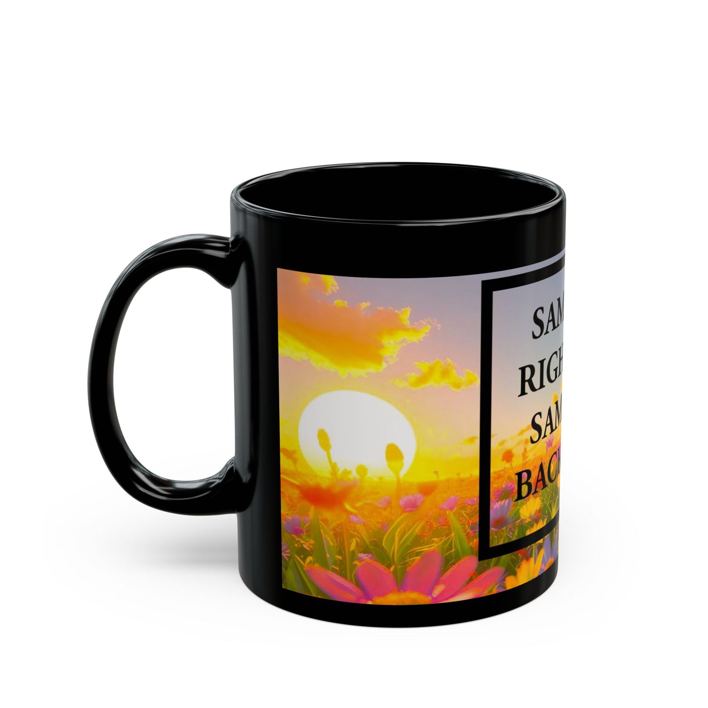 Inspirational Black Mug | Same God Right Now, Back Then | Coffee Cup for Faith, Spirituality, Gifts, Celebrations, Home