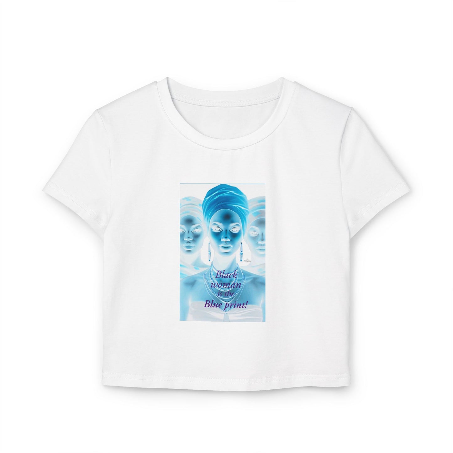 Chic Women's Baby Tee with Artistic Blueprint Design, Trendy Crop Top, Casual Wear, Gift for Her, Fashion Statement Tee