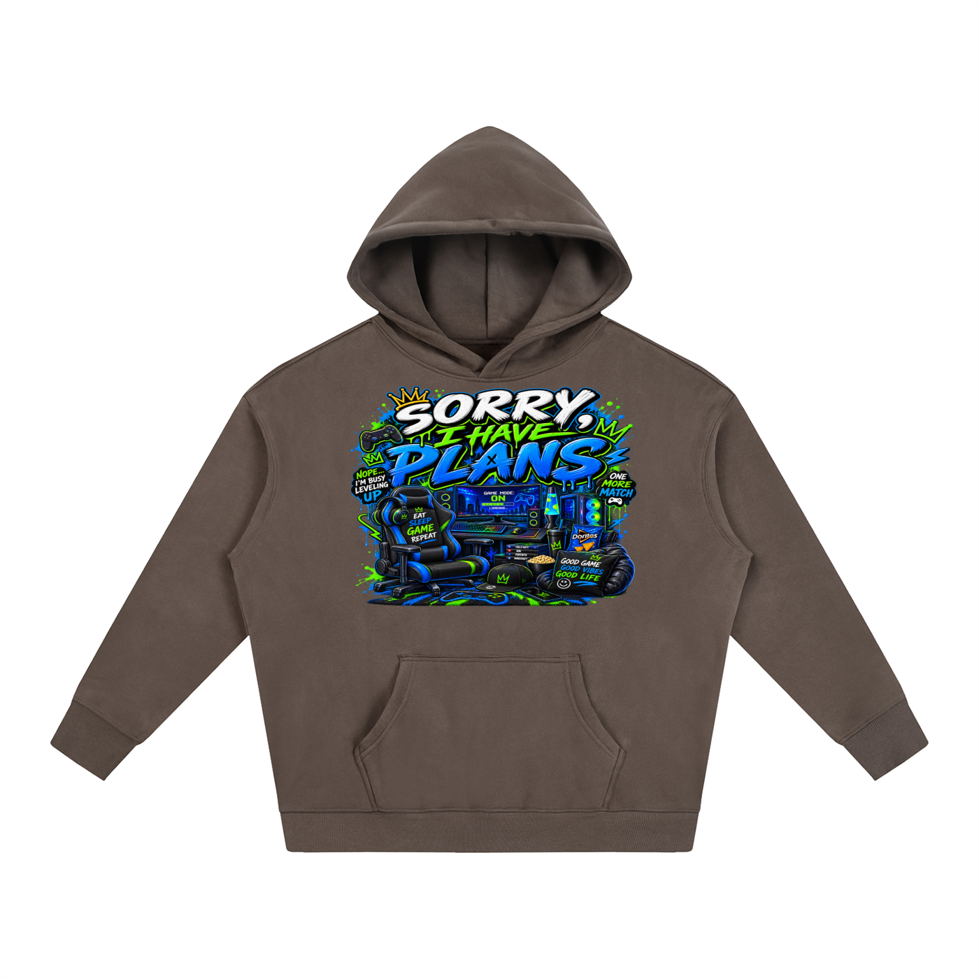 Sorry, I Have Plans Cozy Oversized Hoodie