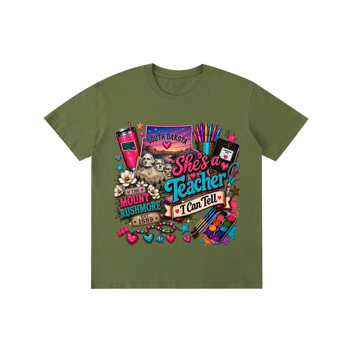 South Dakota "She's a teacher" unisex t-shirt