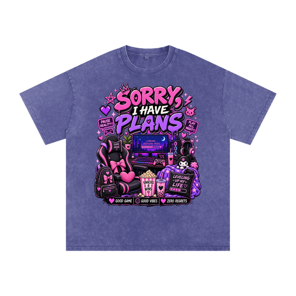 Sorry, I'm Gaming Cozy Oversized Tee