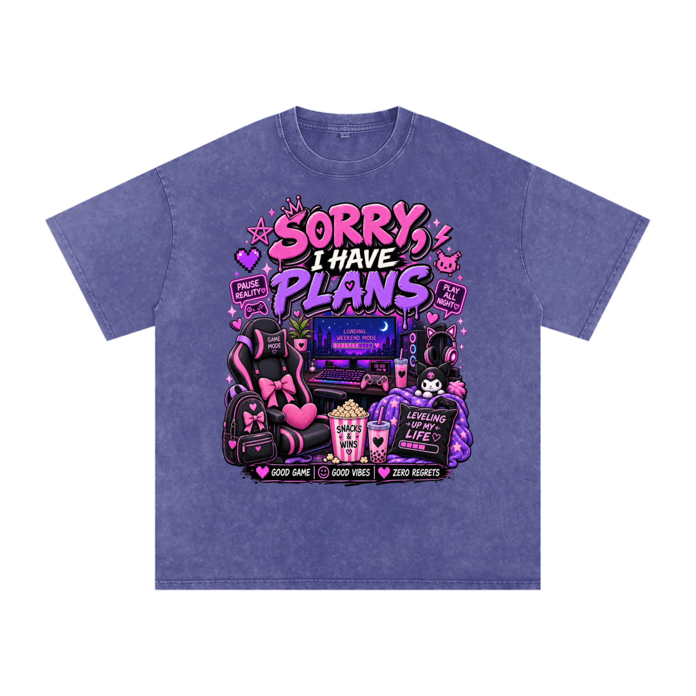 Sorry, I'm Gaming Cozy Oversized Tee