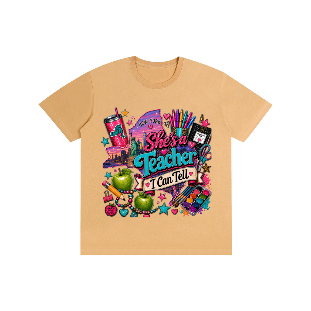 New York "She's a teacher" unisex t-shirt