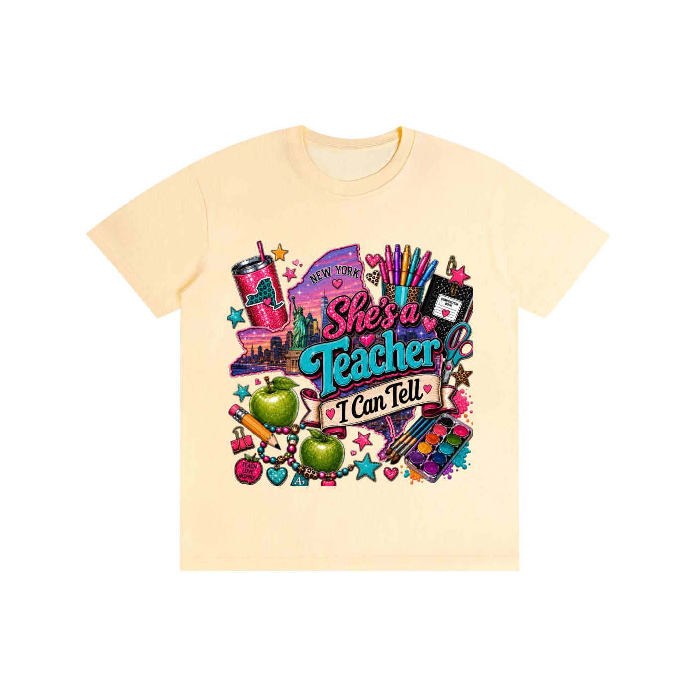 New York "She's a teacher" unisex t-shirt