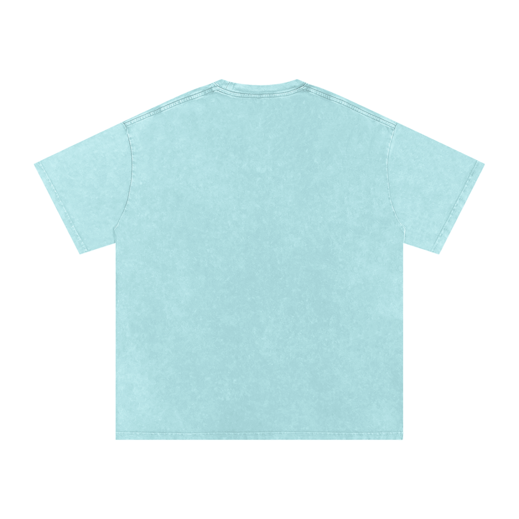 "Space" Snow Washed Oversized Cotton T-Shirt