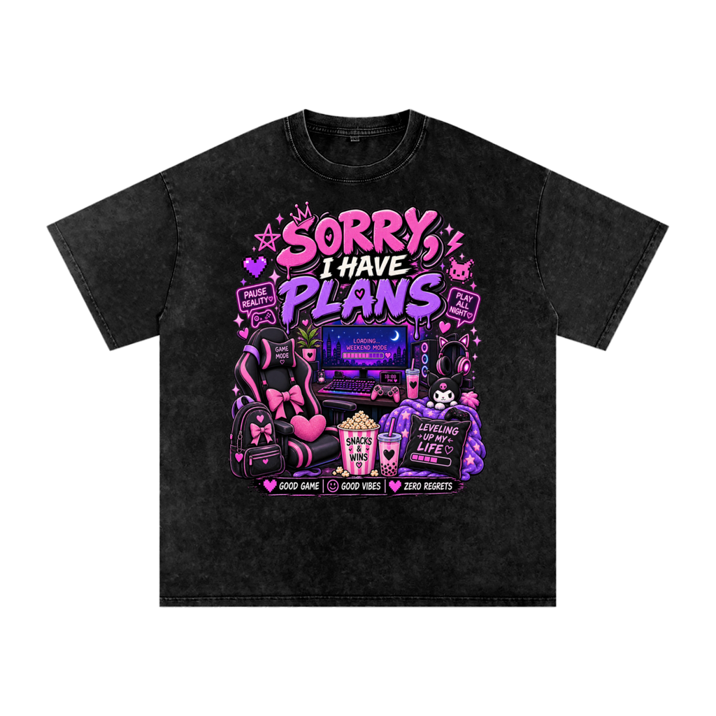 Sorry, I'm Gaming Cozy Oversized Tee