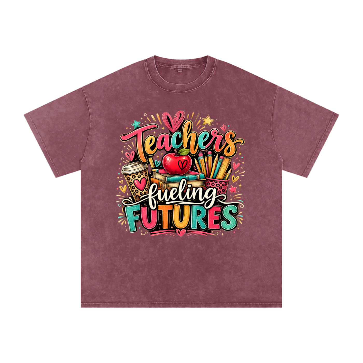 "Teachers Fueling Futures" Oversized Cotton T-Shirt