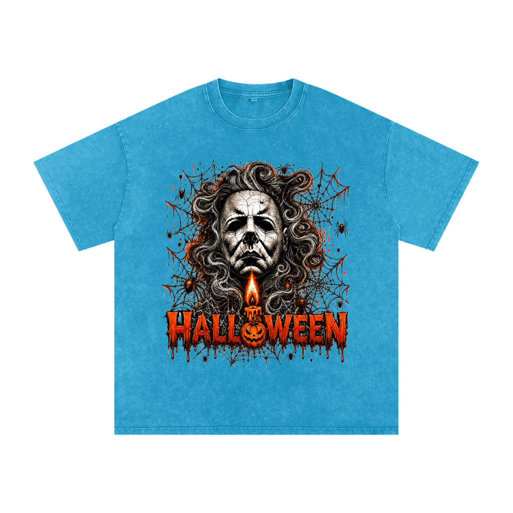 Halloween Vintage Snow-Wash Oversized Tee