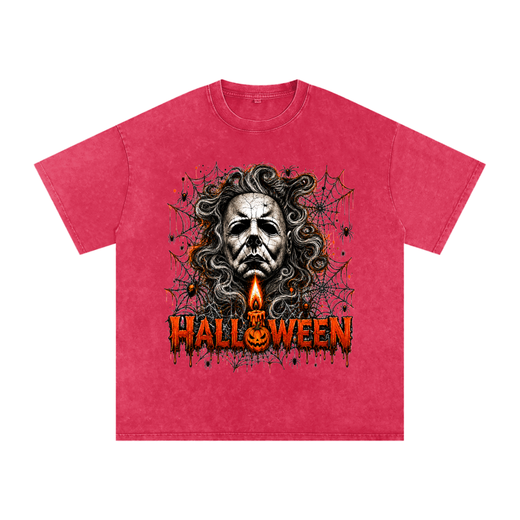 Halloween Vintage Snow-Wash Oversized Tee