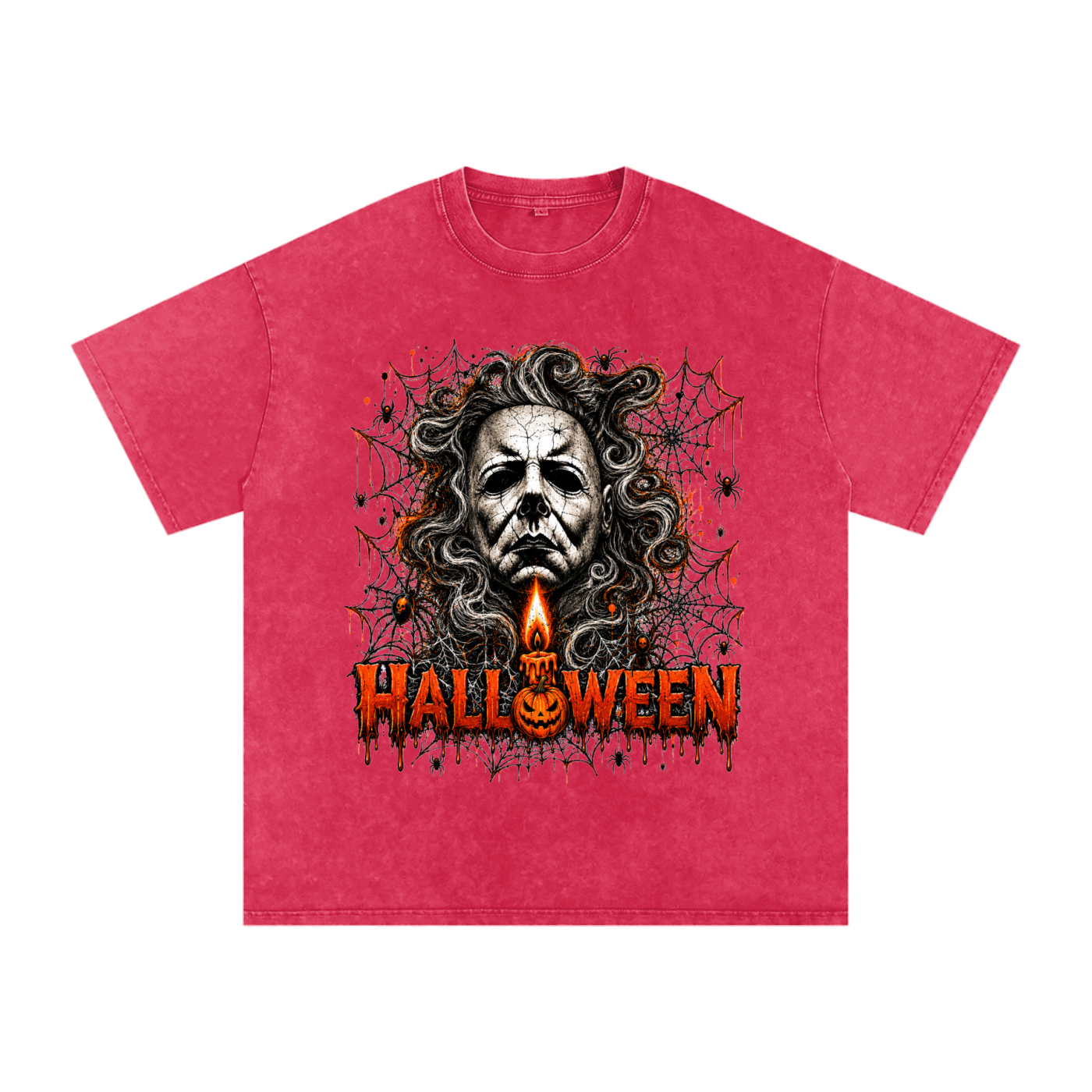Halloween Vintage Snow-Wash Oversized Tee
