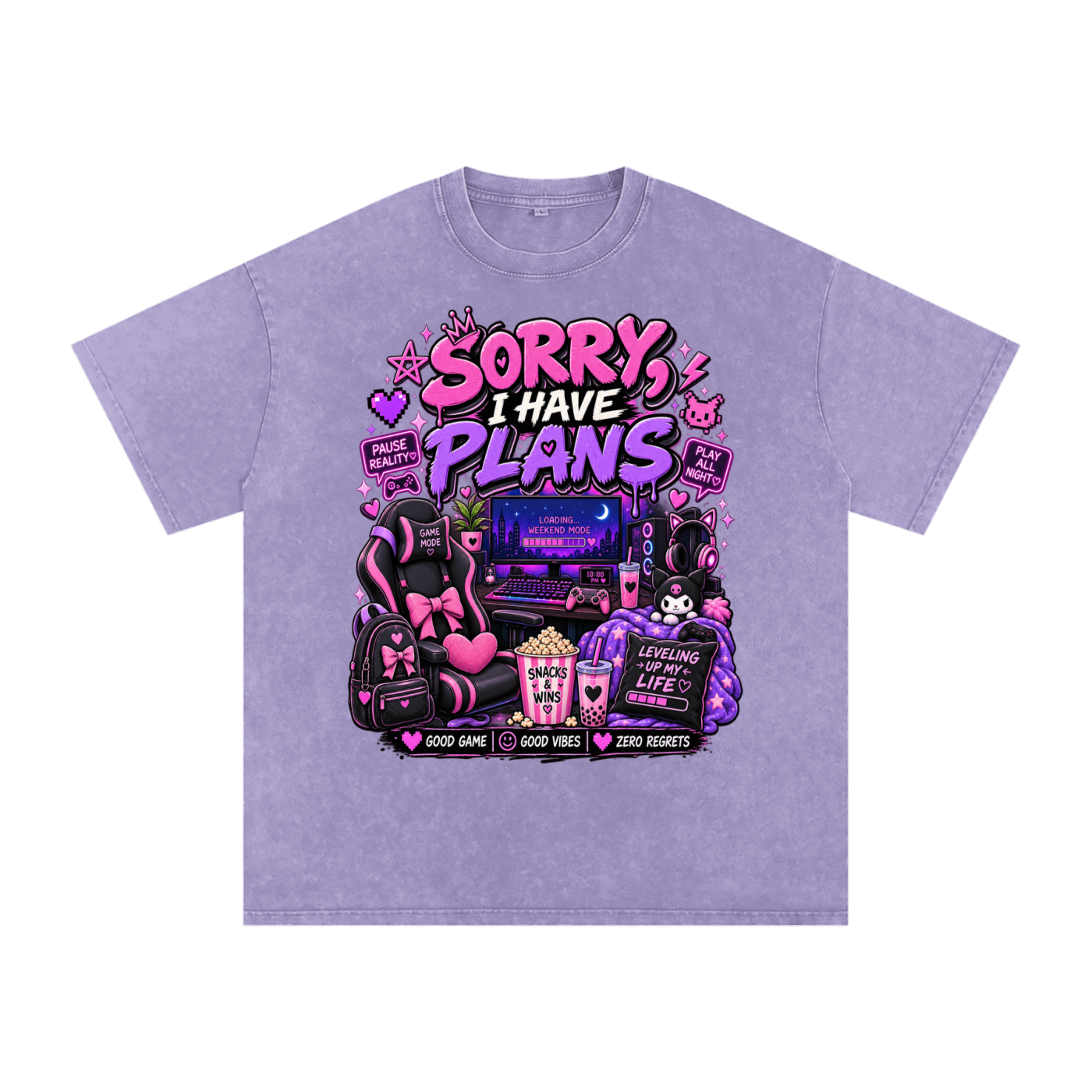 Sorry, I'm Gaming Cozy Oversized Tee