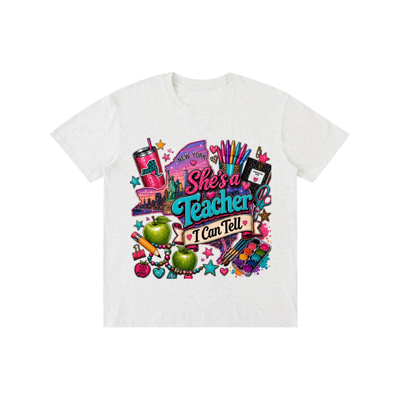 New York "She's a teacher" unisex t-shirt