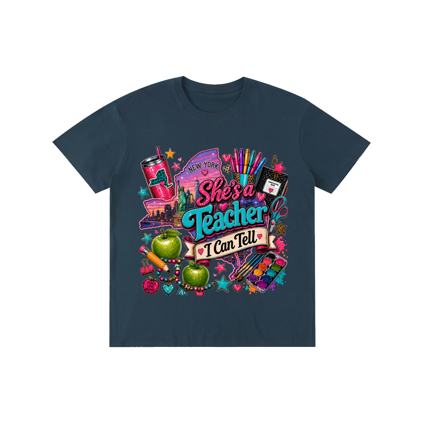 New York "She's a teacher" unisex t-shirt