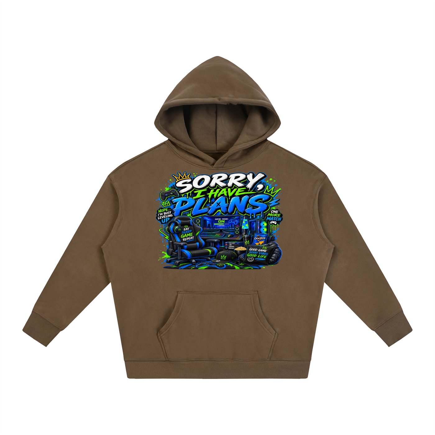 Sorry, I Have Plans Cozy Oversized Hoodie