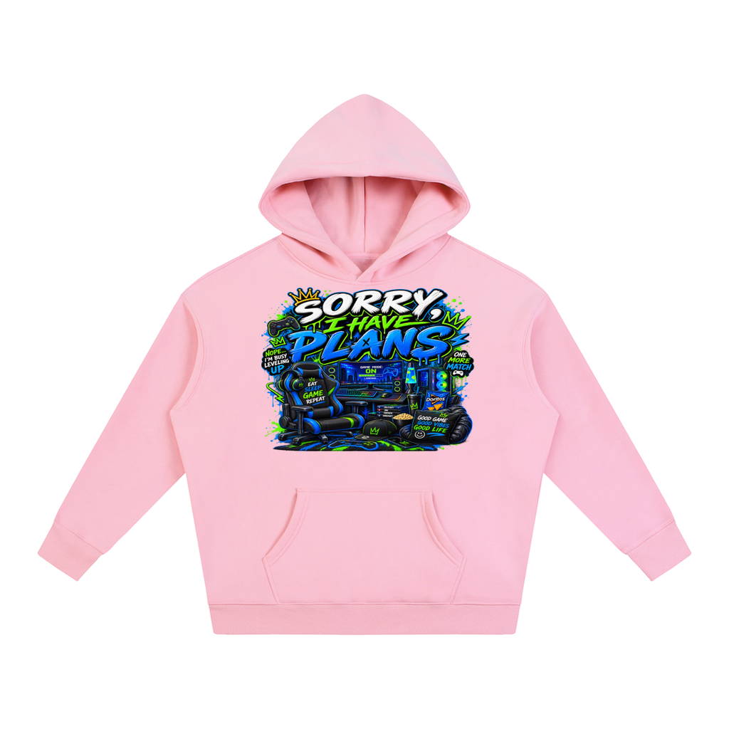 Sorry, I Have Plans Cozy Oversized Hoodie