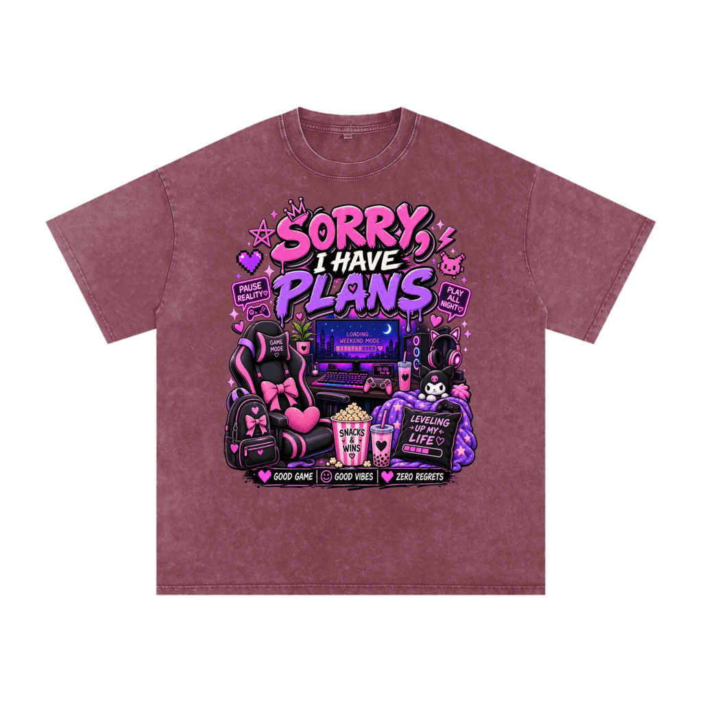 Sorry, I'm Gaming Cozy Oversized Tee
