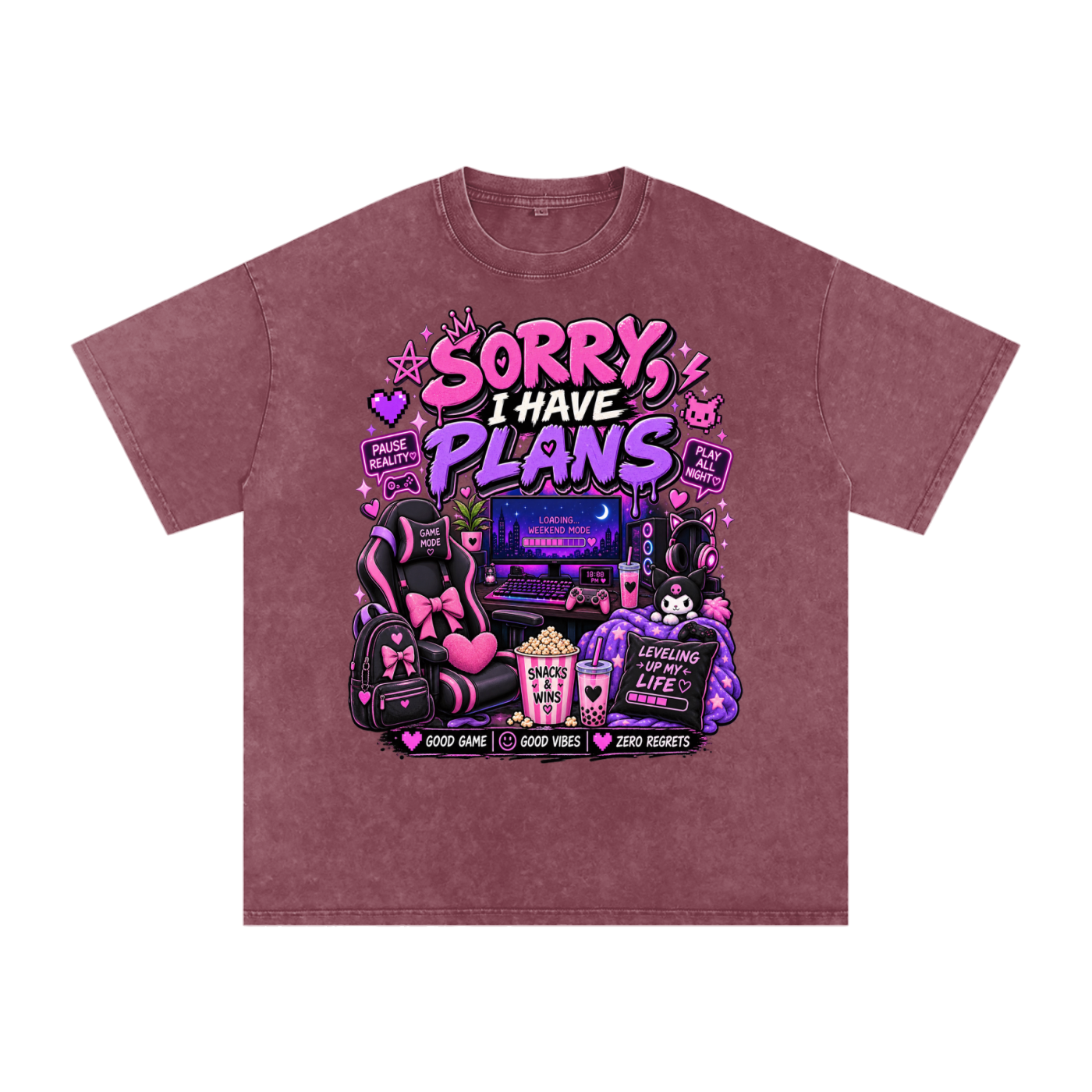 Sorry, I'm Gaming Cozy Oversized Tee