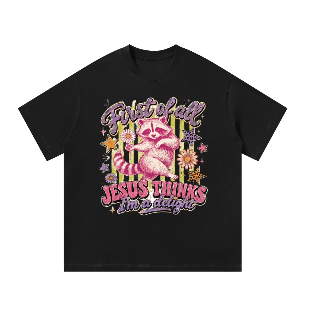 "I'm a delight " Unisex Oversized T-Shirt