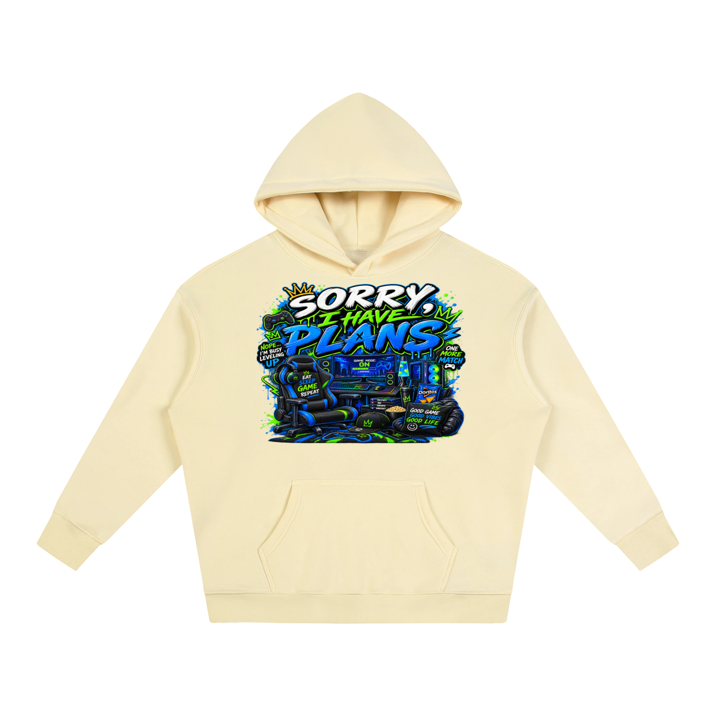 Sorry, I Have Plans Cozy Oversized Hoodie