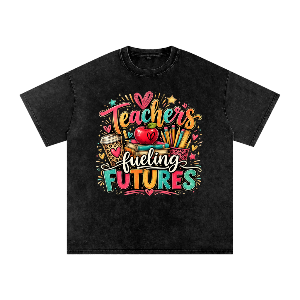 "Teachers Fueling Futures" Oversized Cotton T-Shirt