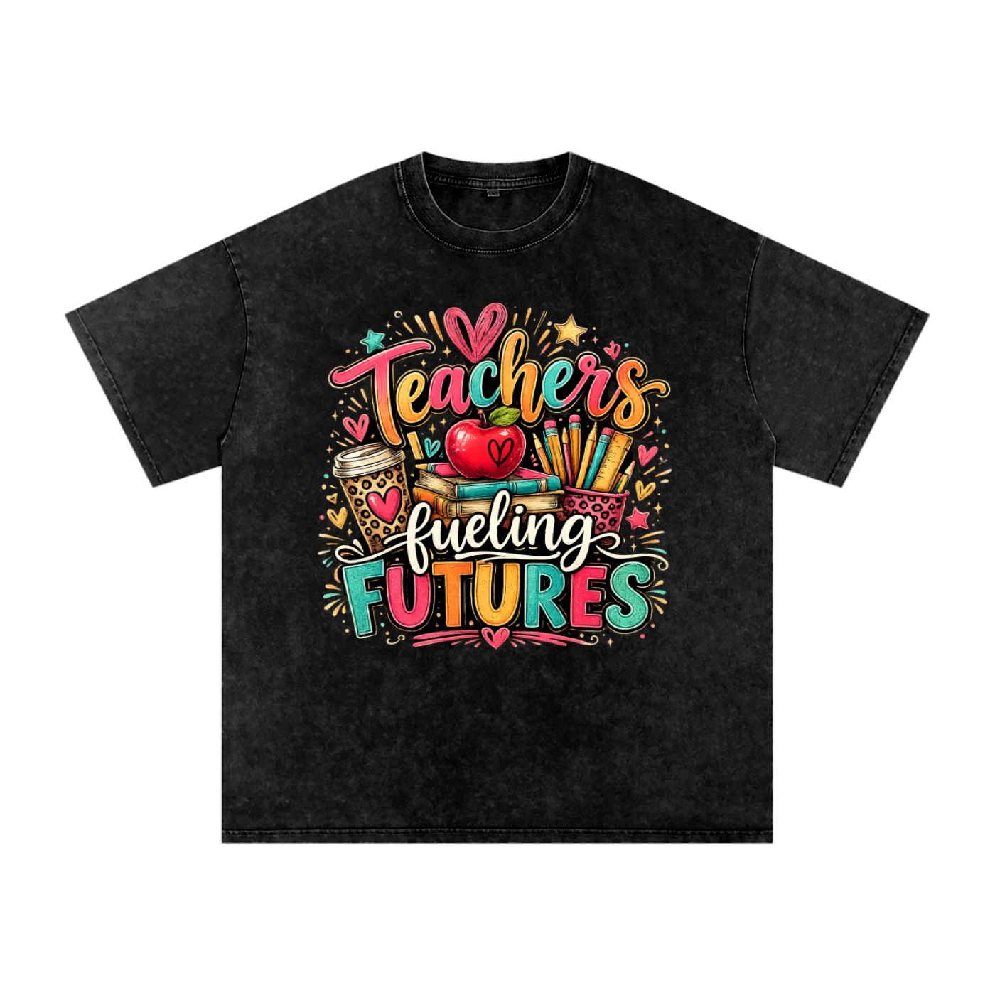 "Teachers Fueling Futures" Oversized Cotton T-Shirt