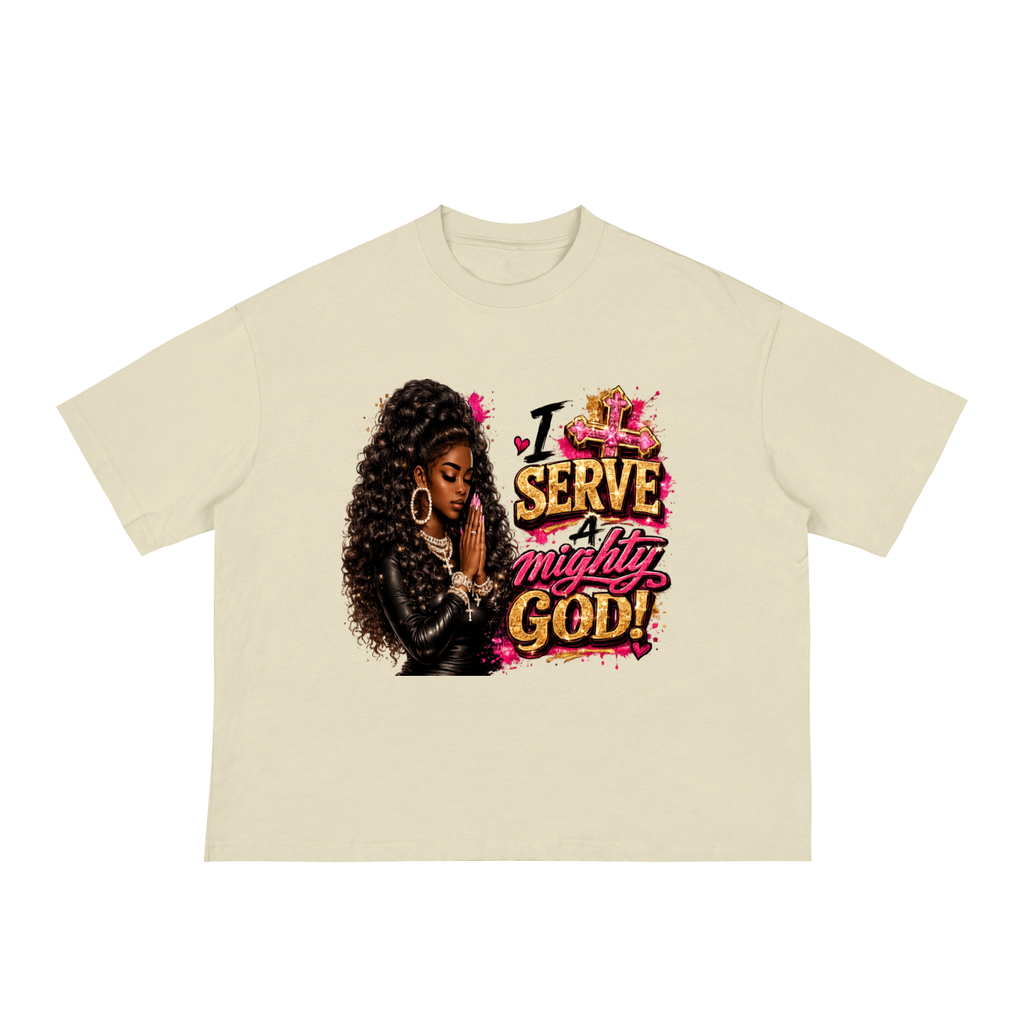 "Mighty GOD" Classic Loose Boxy Tee