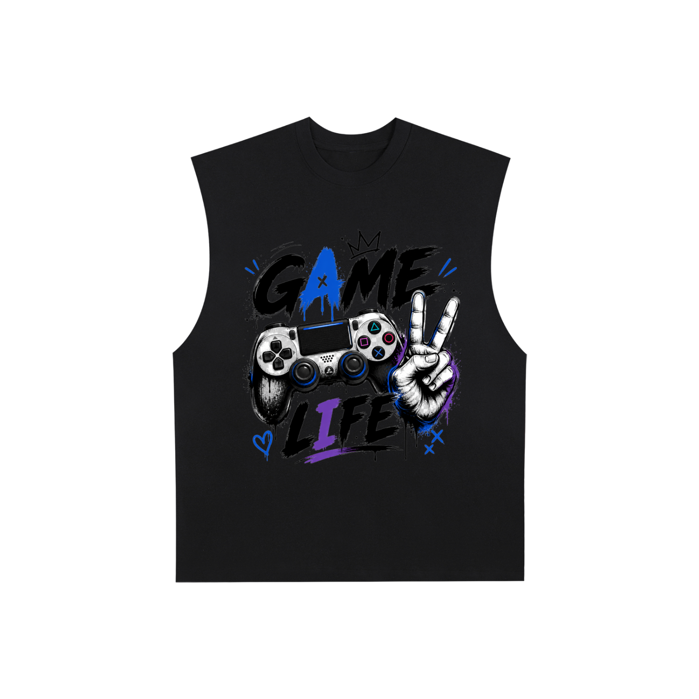 Raw Edge Cotton Tank Top