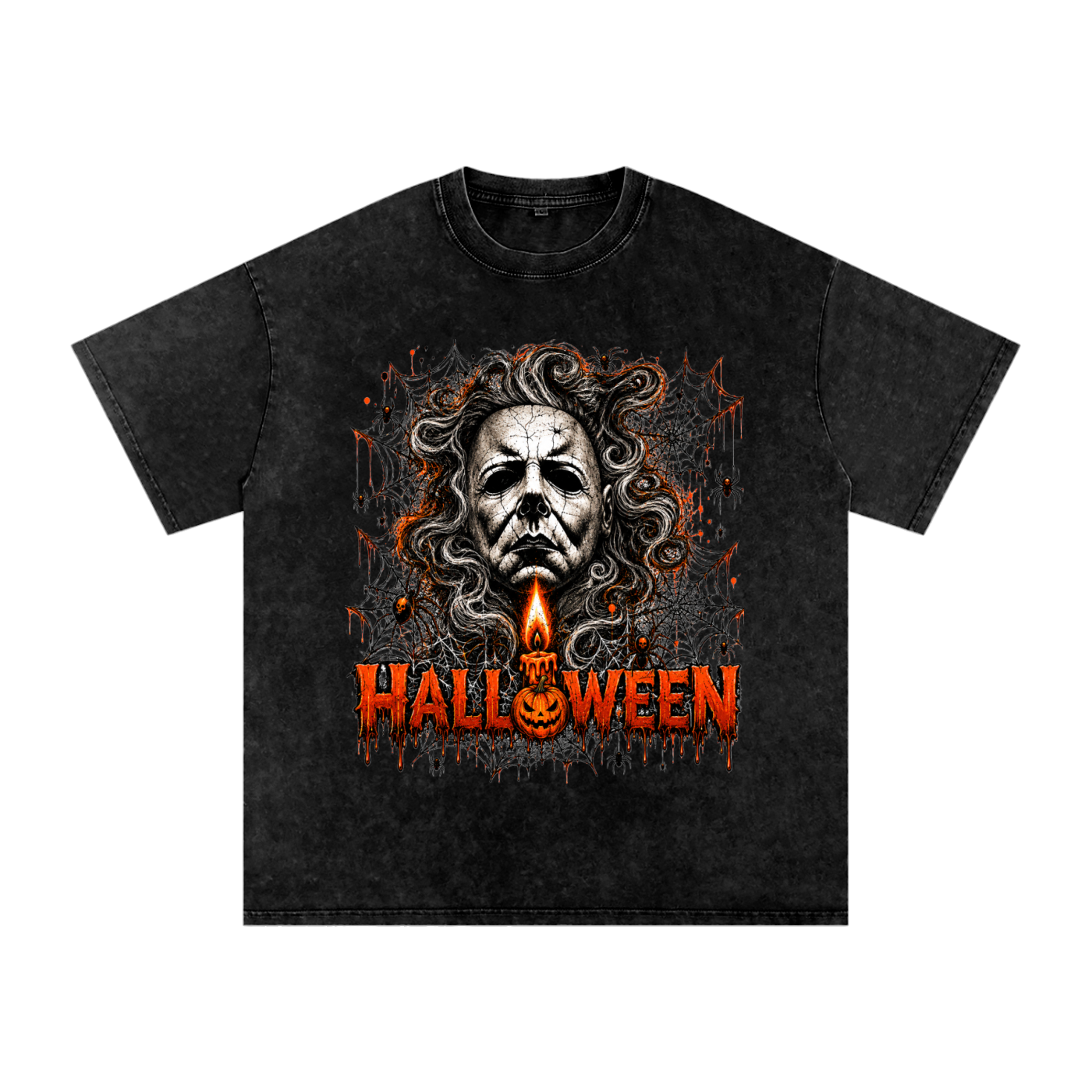 Halloween Vintage Snow-Wash Oversized Tee