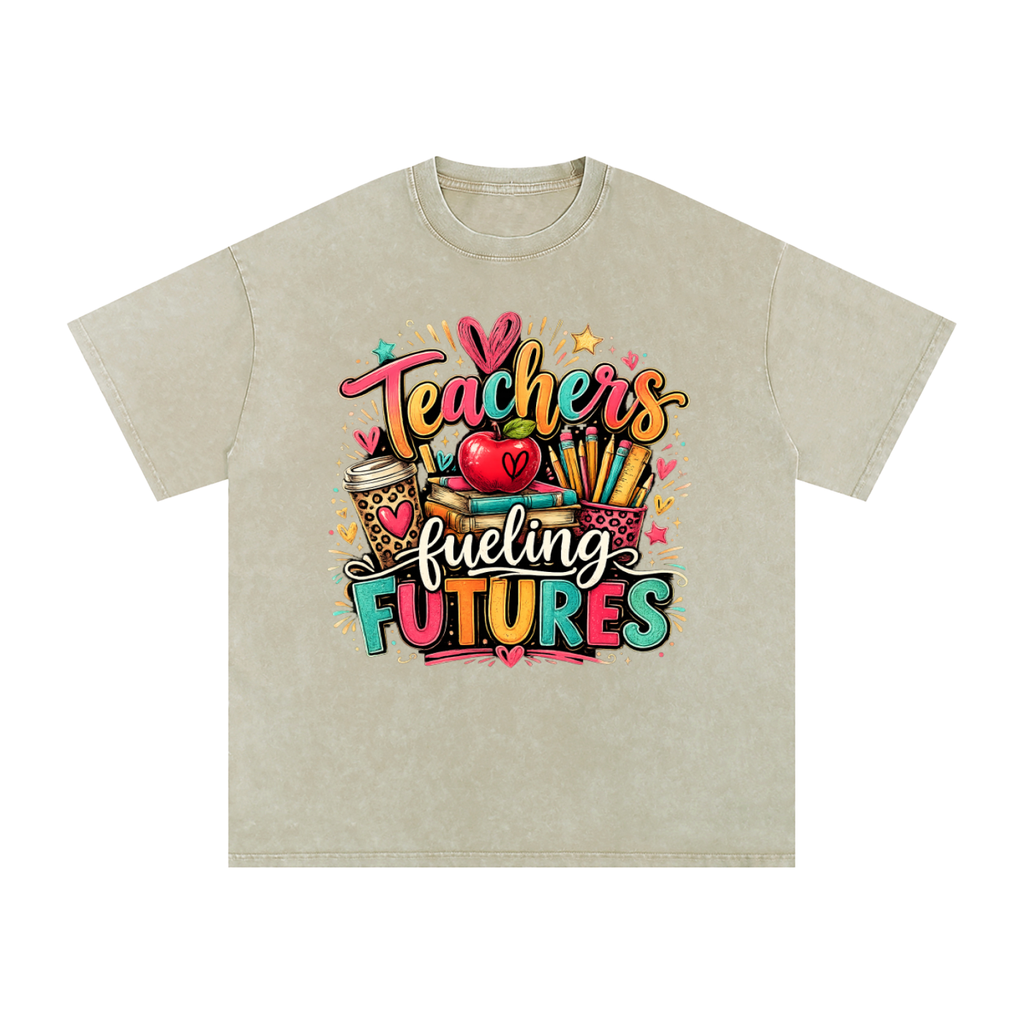 "Teachers Fueling Futures" Oversized Cotton T-Shirt