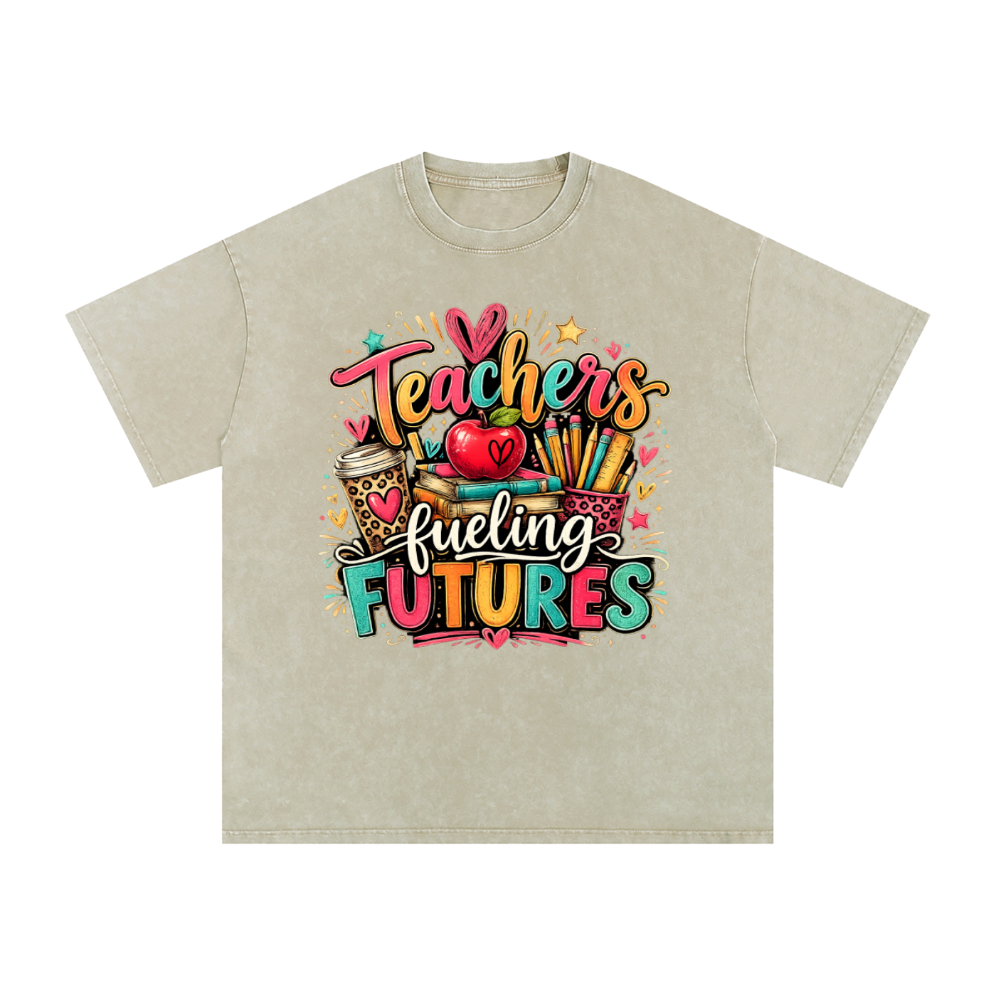 "Teachers Fueling Futures" Oversized Cotton T-Shirt
