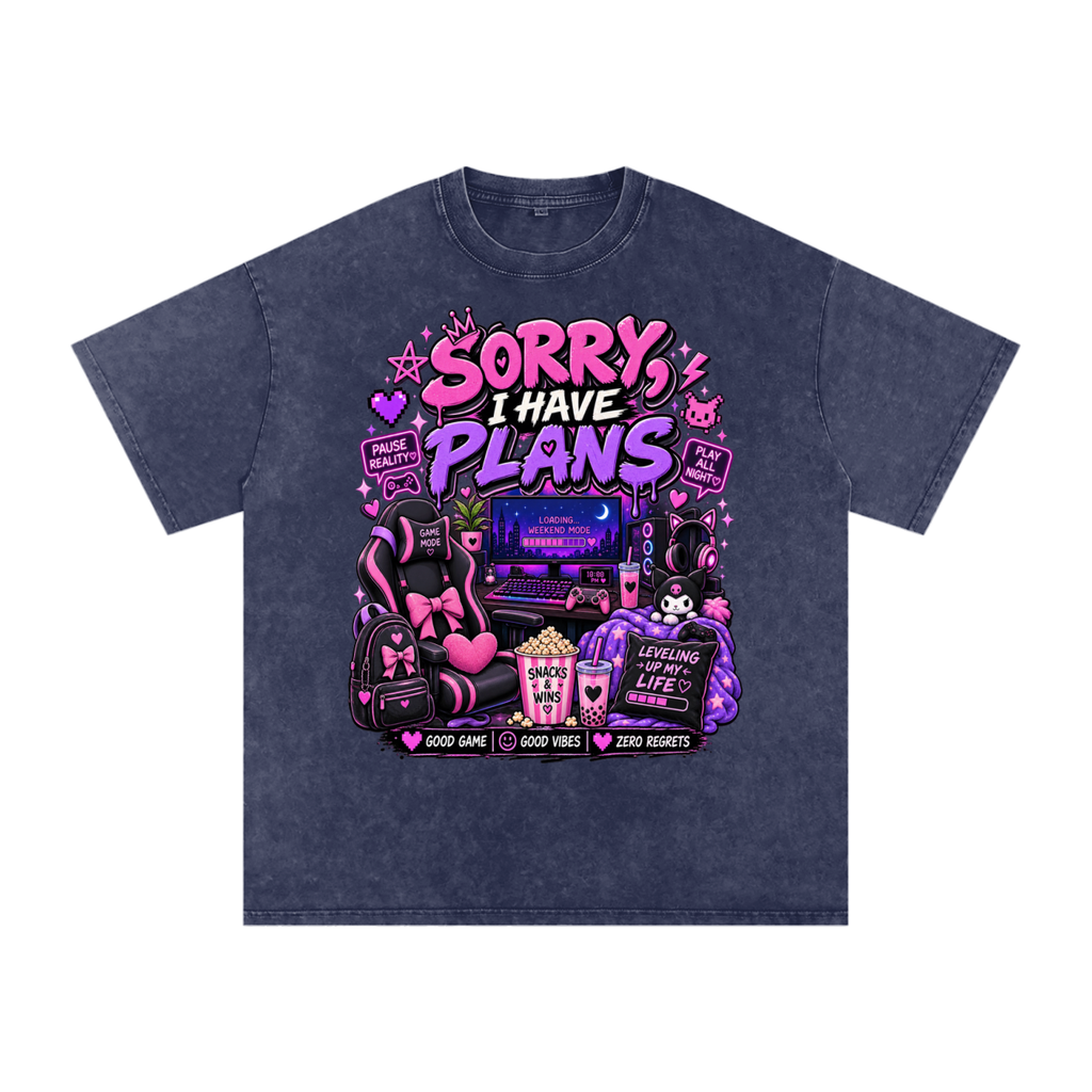 Sorry, I'm Gaming Cozy Oversized Tee