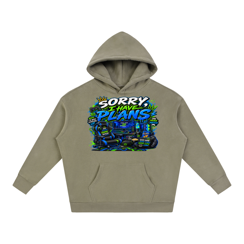 Sorry, I Have Plans Cozy Oversized Hoodie