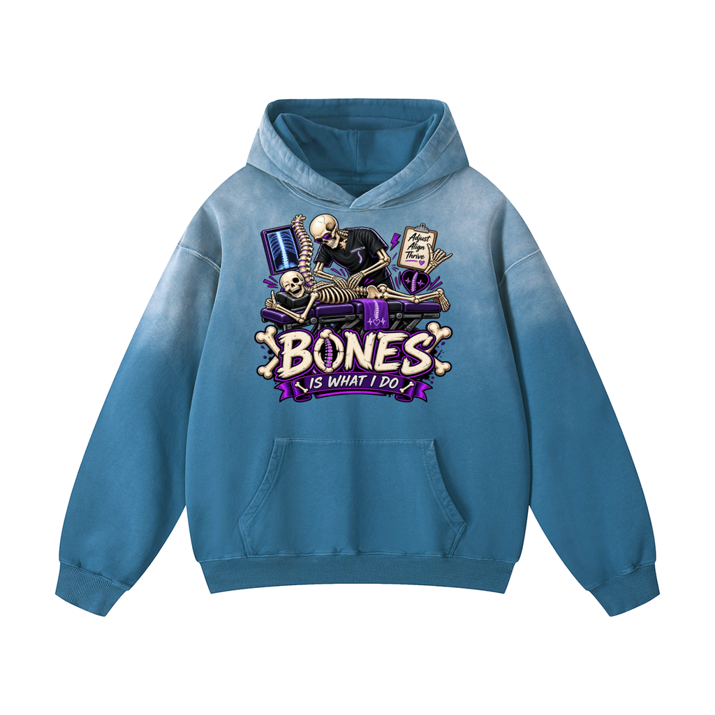 Skeleton Vibes Oversized Hoodie
