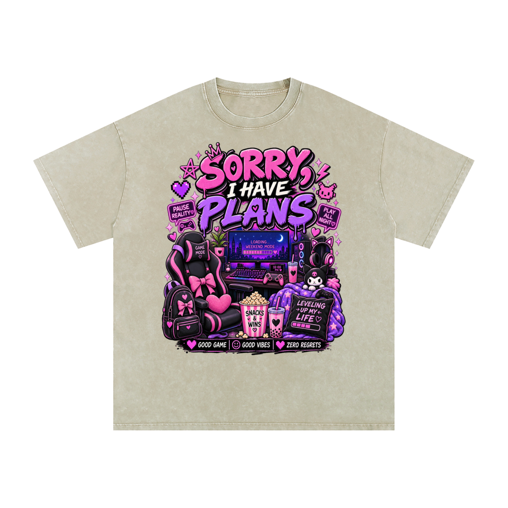 Sorry, I'm Gaming Cozy Oversized Tee