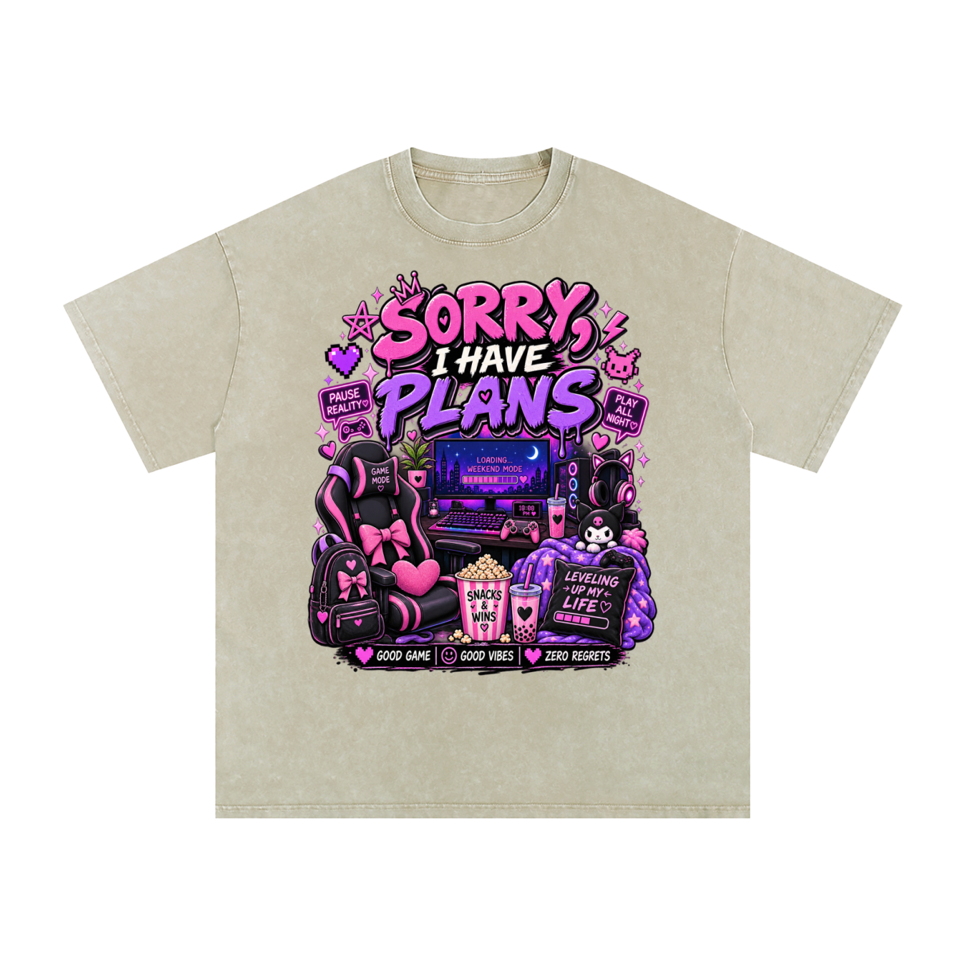 Sorry, I'm Gaming Cozy Oversized Tee