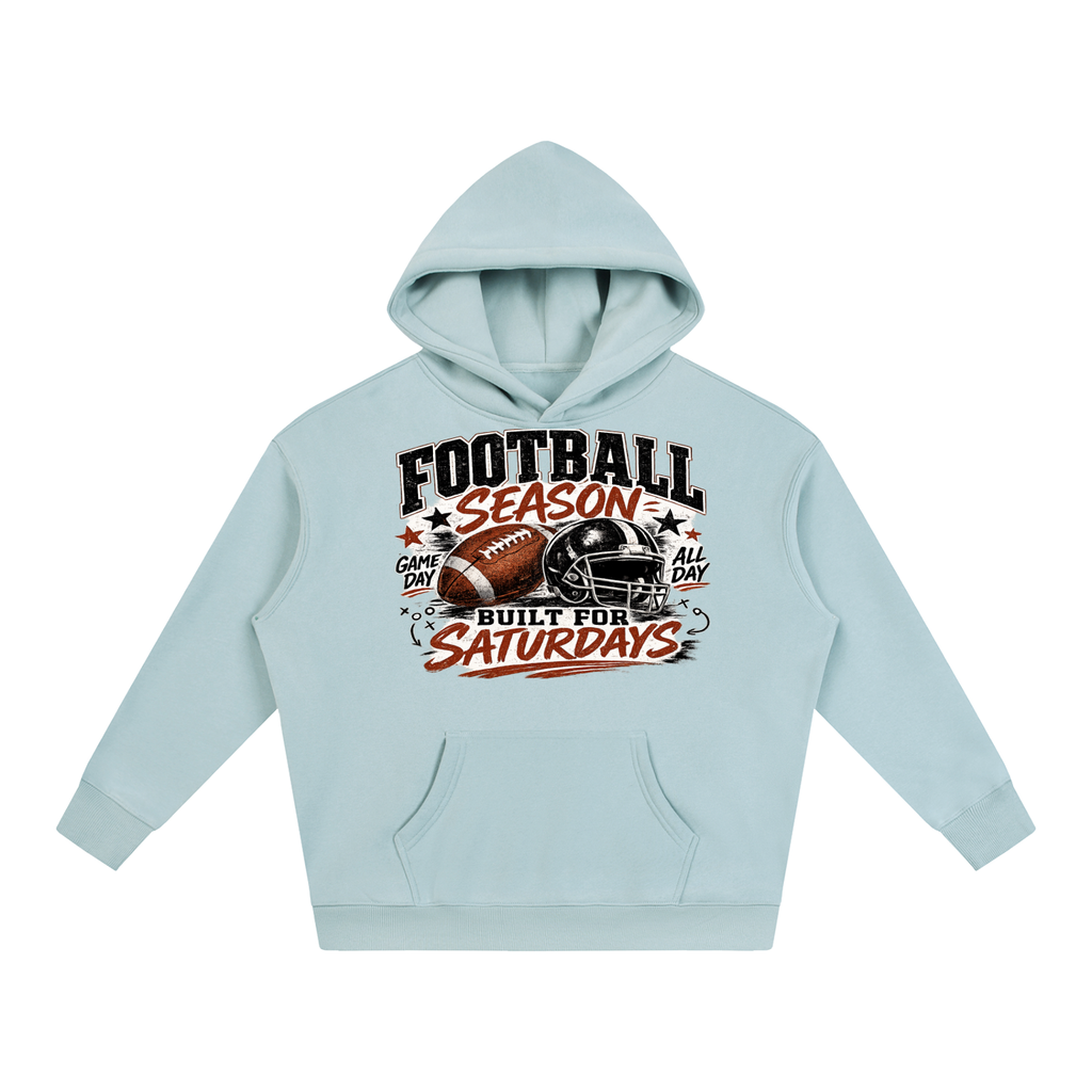 "Football " Oversize Fleeced Hoodie