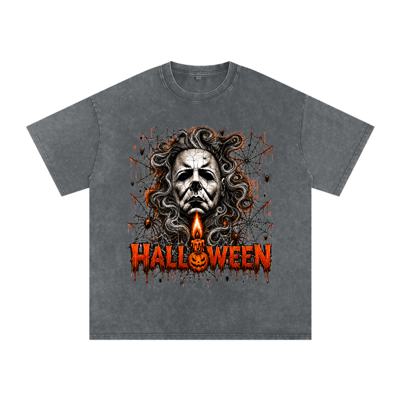 Halloween Vintage Snow-Wash Oversized Tee