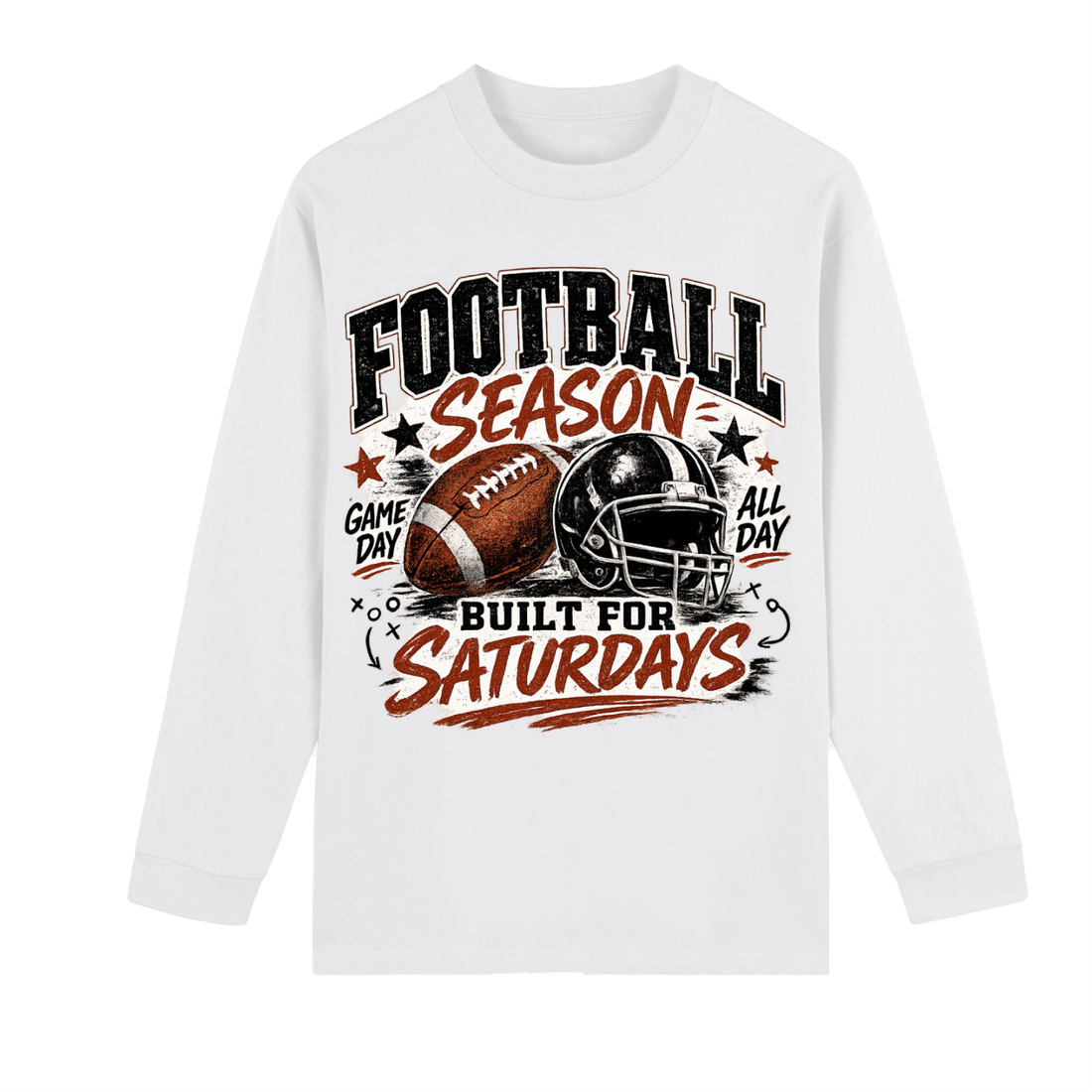 Football Vibes Long-Sleeve Tee