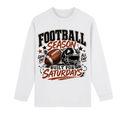 "Football " Crew Neck Drop Shoulder Long Sleeve Shirt