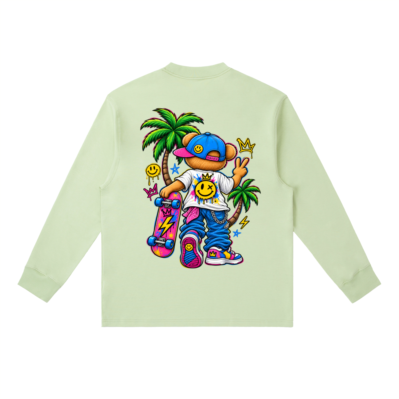 "Peace teddy" Long-Sleeve T-Shirt