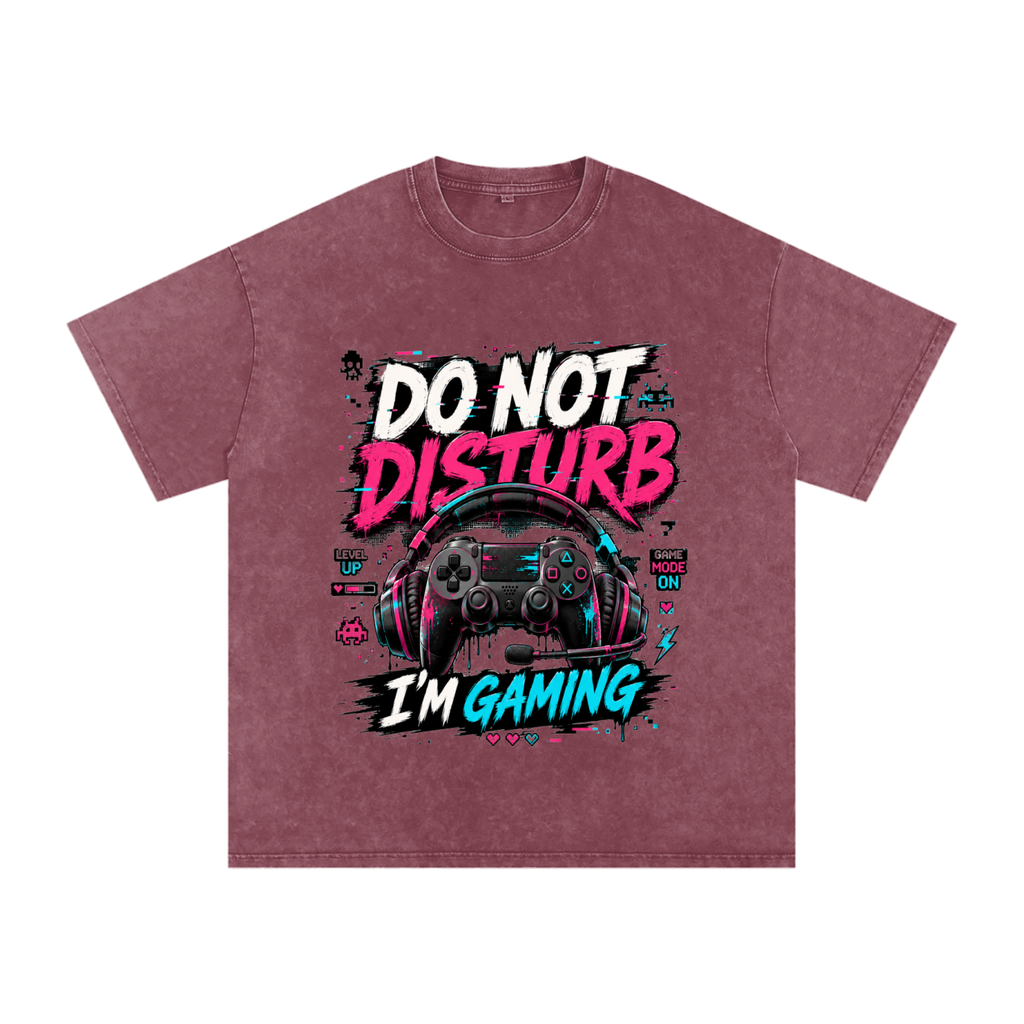 Gaming Vintage Snow-Wash Oversized Tee