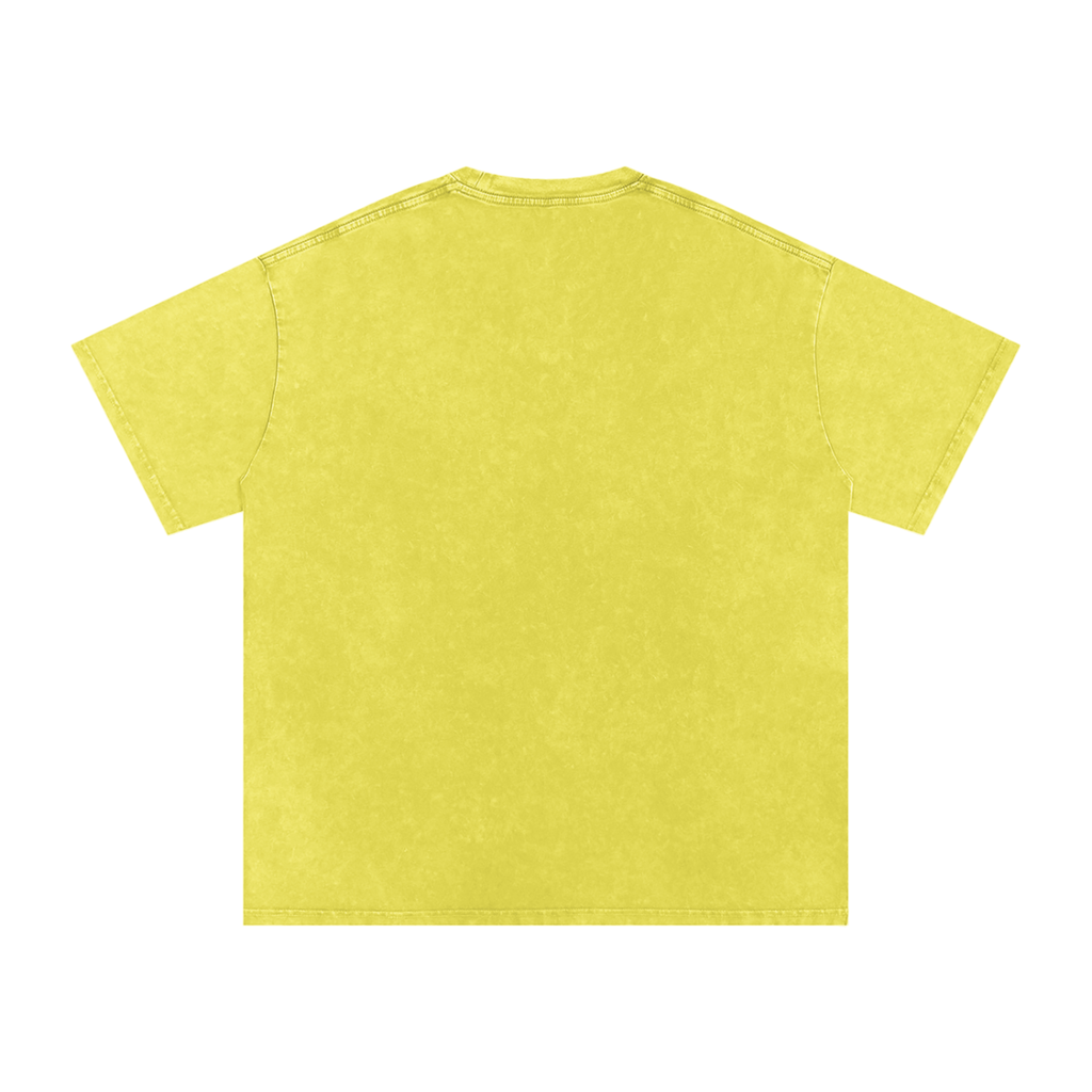 "Space" Snow Washed Oversized Cotton T-Shirt
