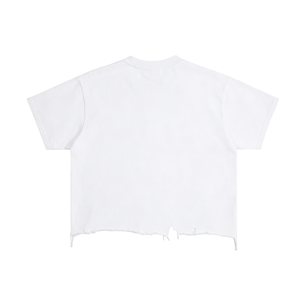Spooky Distressed Hem T-Shirt