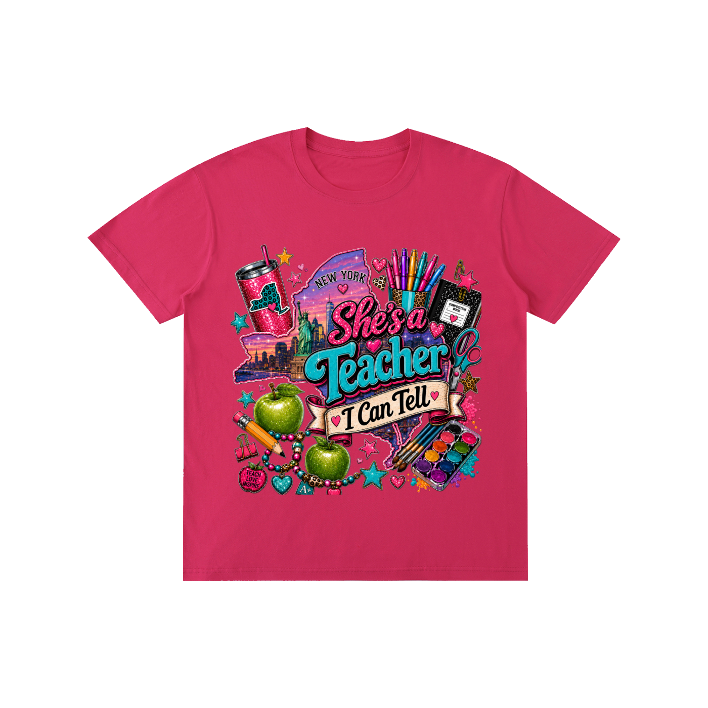 New York "She's a teacher" unisex t-shirt