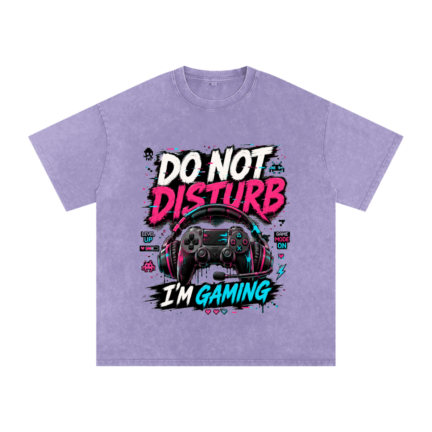 Gaming Vintage Snow-Wash Oversized Tee