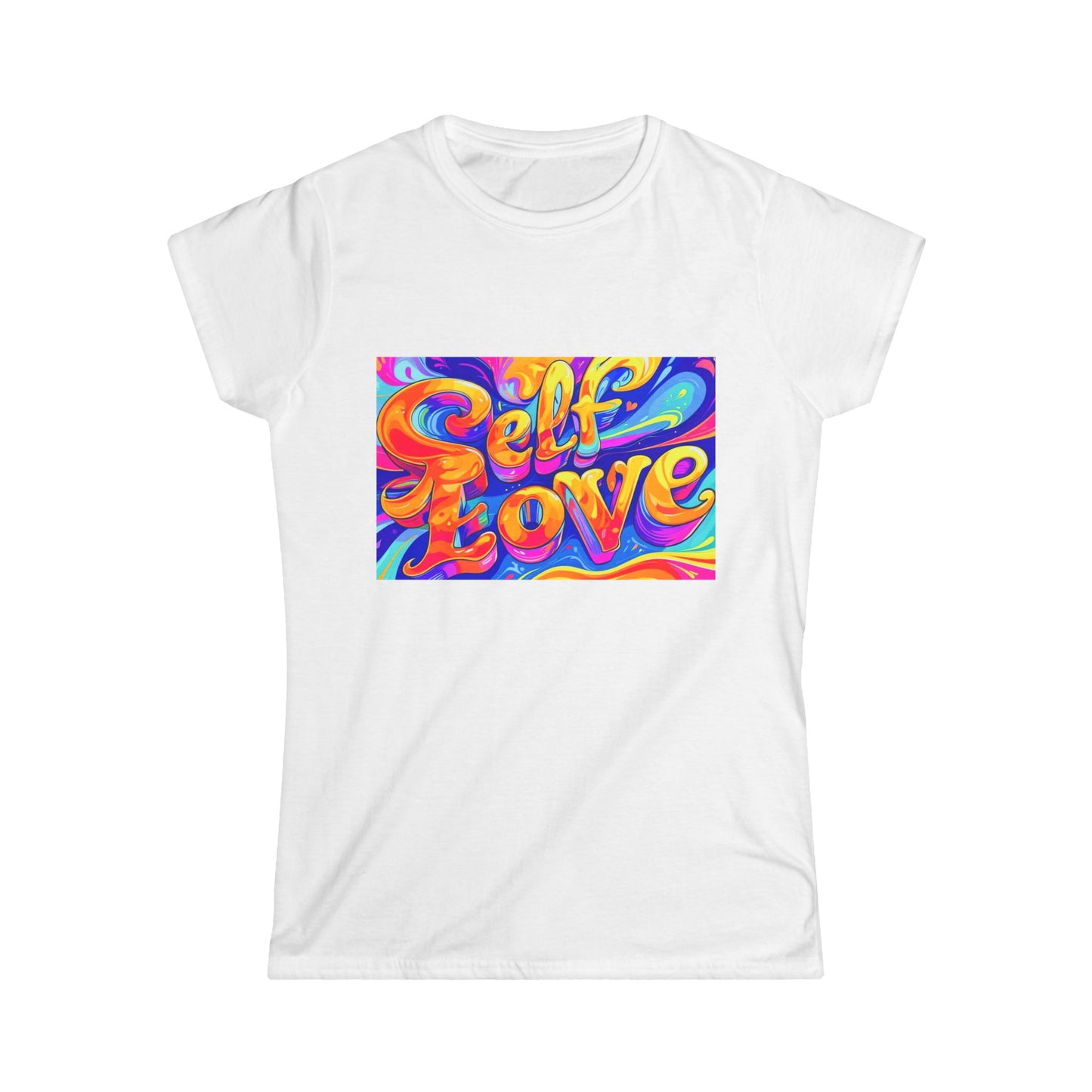 Self Love Women's Softstyle Tee, Motivational Shirt, Self-Care Apparel, Perfect Gift for Friends, Inspirational Fashion