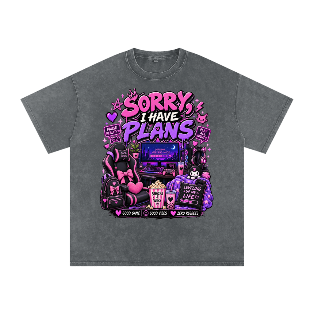 Sorry, I'm Gaming Cozy Oversized Tee