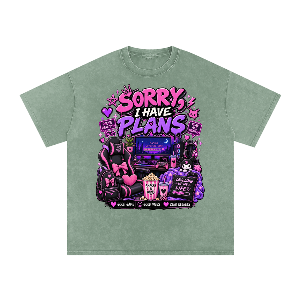 Sorry, I'm Gaming Cozy Oversized Tee